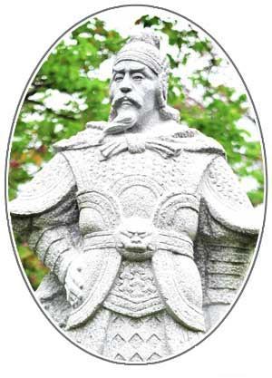 广州二沙岛南粤先贤袁崇焕塑像